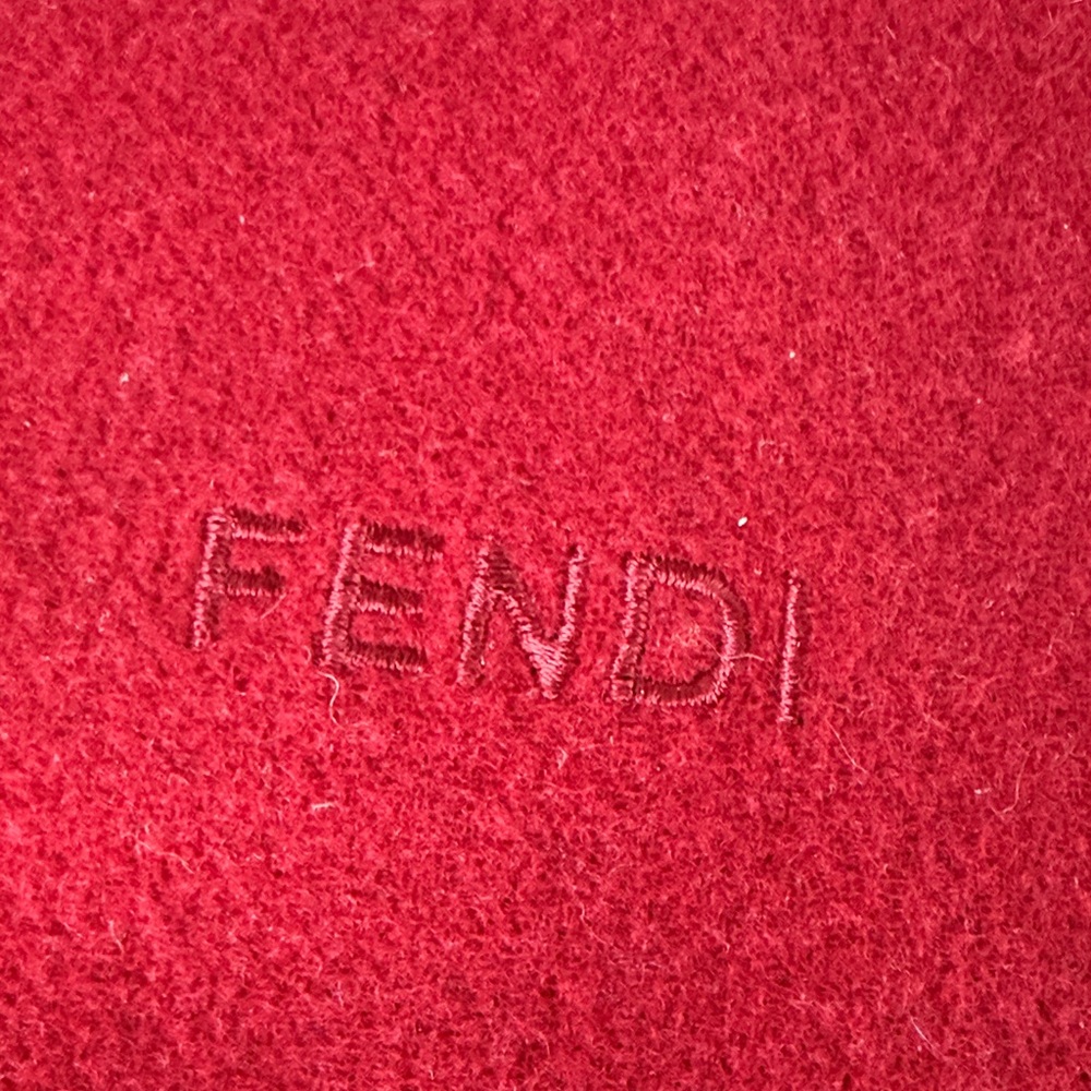 Fendi Cravatte Deep Wool Scarf